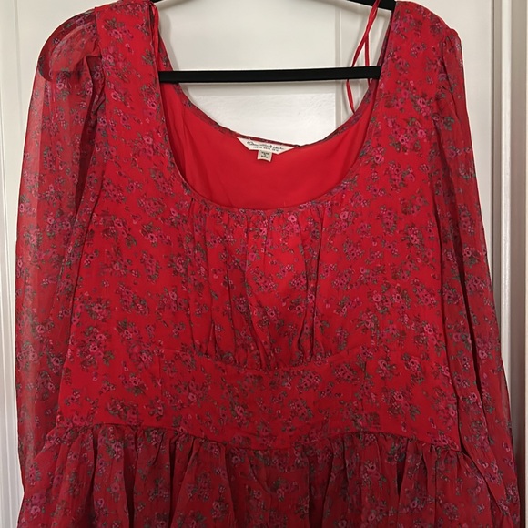 NWOT ASOS Miss Selfridge Rara Chiffon Mini Dress - Picture 7 of 9